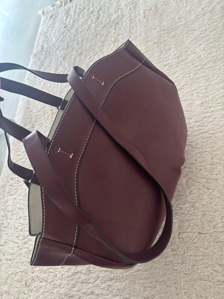 Bordo omuz çantası - Görsel 2