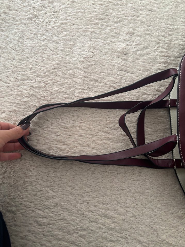 Bordo omuz çantası - Görsel 5