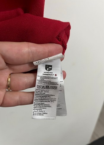 Kırmızı Polo Yaka Kısa Kollu Kadın Tişört - Görsel 3