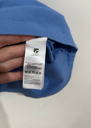 Mavi Polo Yaka Kısa Kollu Kadın Tişört - Görsel 3