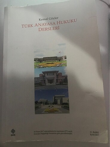 Türk Anayasa Hukuku Dersleri KEMAL GÖZLER