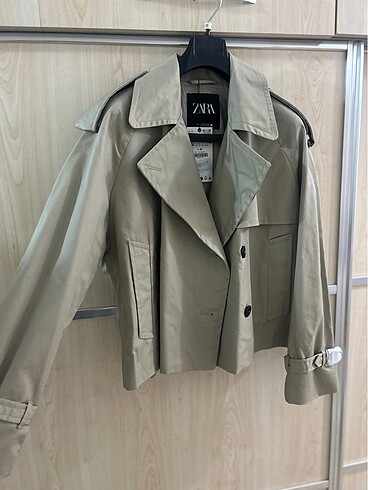 m Beden camel Renk Zara kısa trençkot