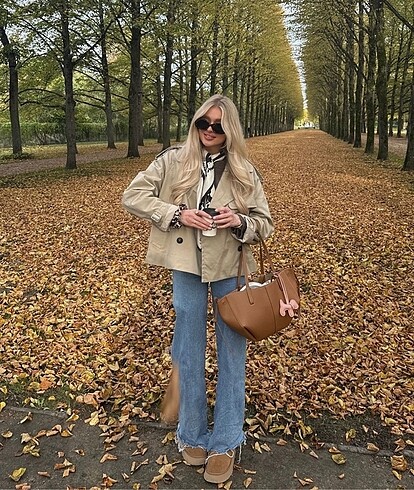 Zara kısa trençkot