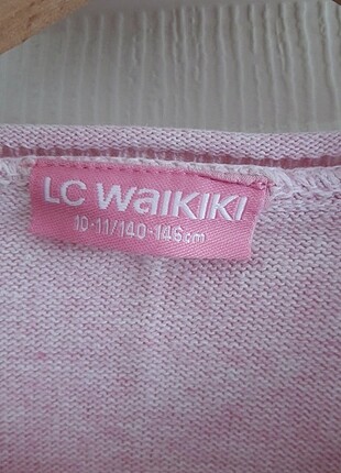 LC Waikiki 10-11 yaş kız çocuk toz pembe mevsimlik ince hırka.