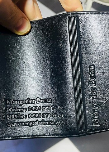 Siyah Parlak Biker Erkek Cüzdanı - Görsel 2