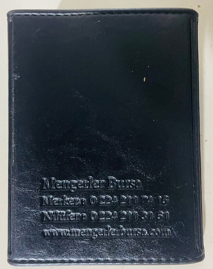 Siyah Parlak Biker Erkek Cüzdanı - Görsel 5