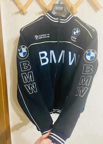 Siyah BMW Fermuarlı Erkek Sweatshirt Bmw Eşofman - Görsel 2