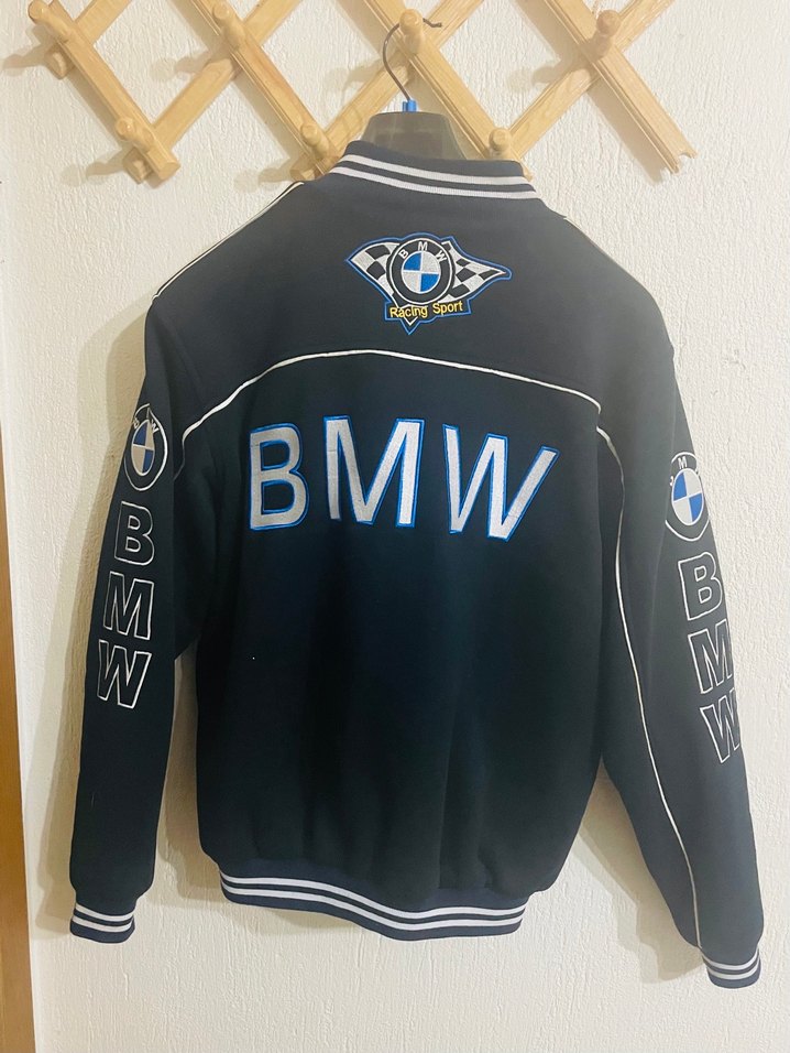 Siyah BMW Fermuarlı Erkek Sweatshirt Bmw Eşofman - Görsel 3