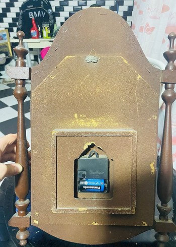 Hislon Ahşap Duvar Saati Orjinal İsviçre malıdır - Görsel 3