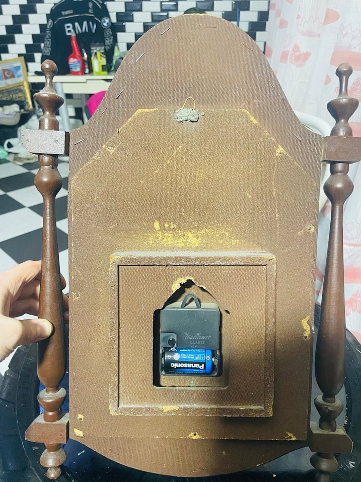 Hislon Ahşap Duvar Saati Orjinal İsviçre malıdır - Görsel 3