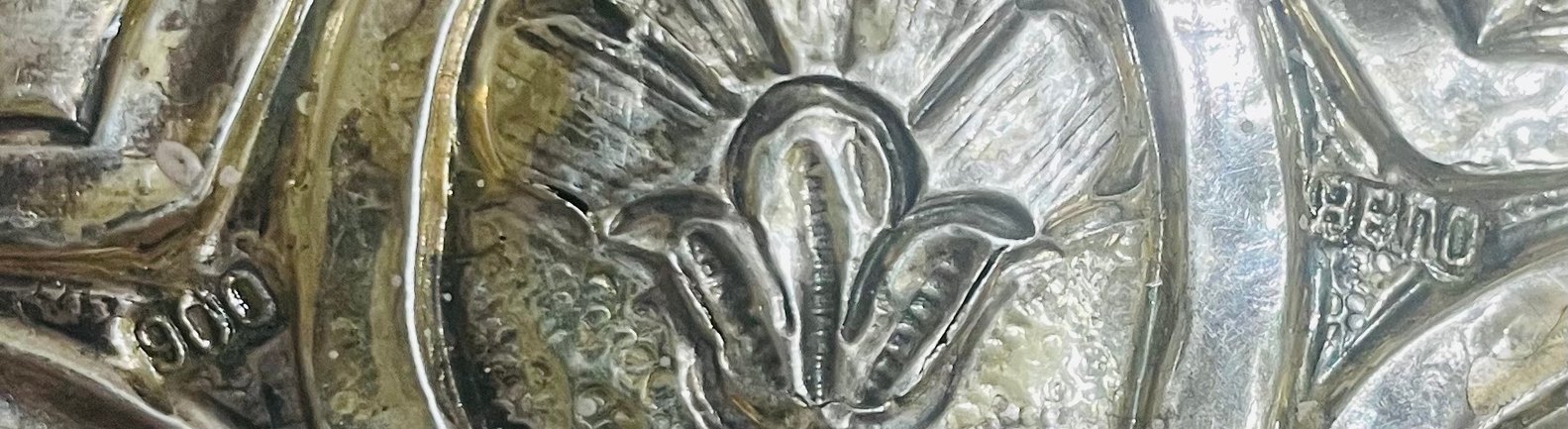 Antika Küstüm Aynası 15 cm 900 Ayar 370gram Gümüş Ayna - Görsel 3