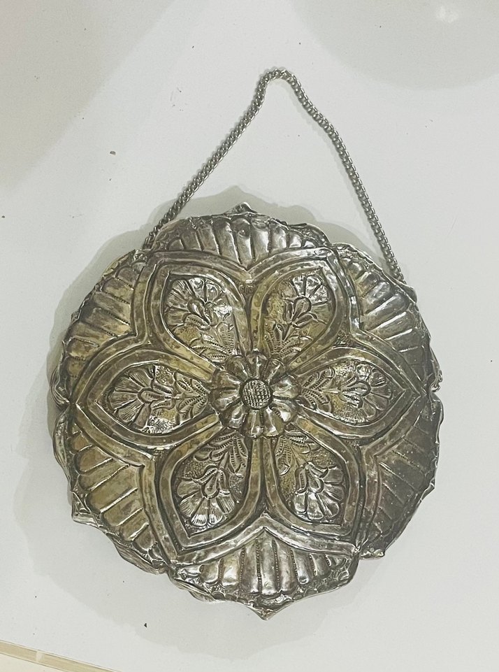 Antika Küstüm Aynası 15 cm 900 Ayar 370gram Gümüş Ayna - Görsel 2