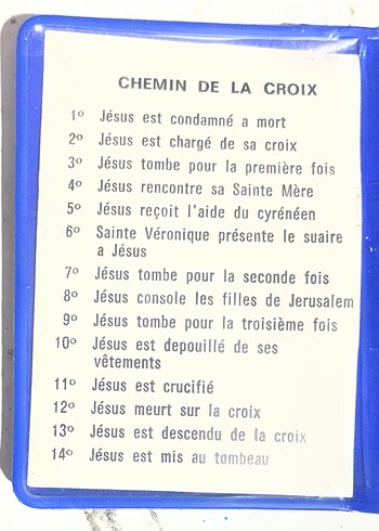 Dini antika Fransız Katolik gümüş kaplama madalya - Görsel 3