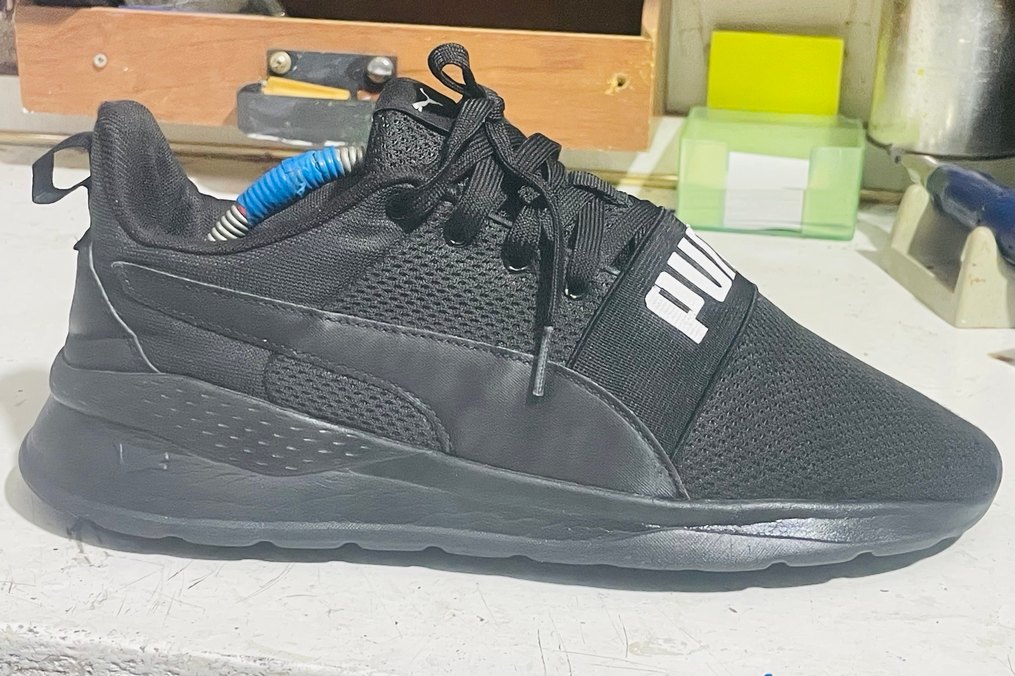 Puma Erkek Siyah Spor Ayakkabı Velcro Bantlı - Görsel 2