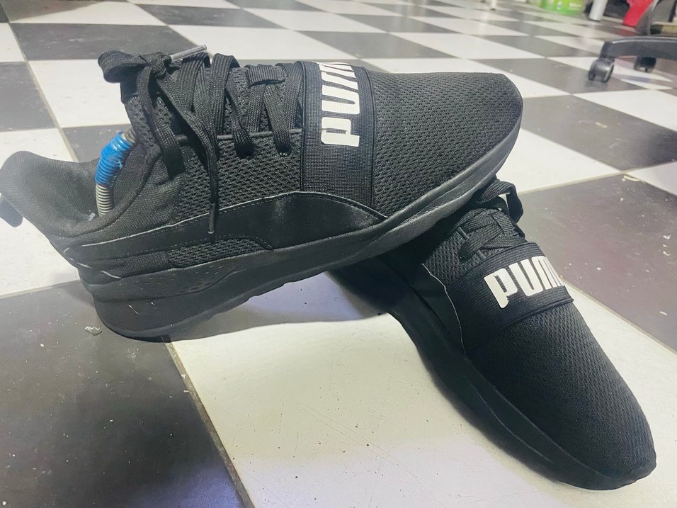 Puma Erkek Siyah Spor Ayakkabı Velcro Bantlı - Görsel 4