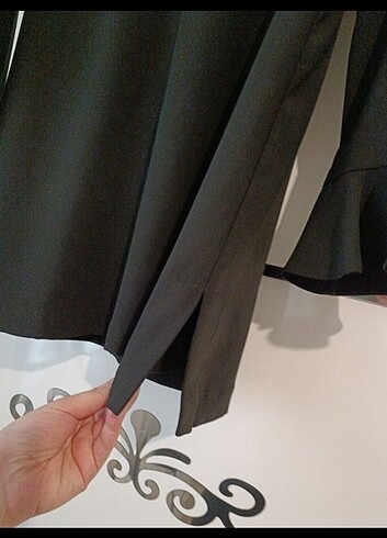 38 Beden siyah Renk Senna bluz