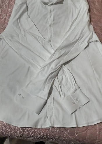 Erkek Beyaz uzun Kollu Düğmeli Gömlek - Görsel 3