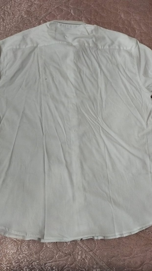 Erkek Beyaz uzun Kollu Düğmeli Gömlek - Görsel 4