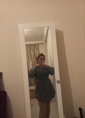 Denim elbise