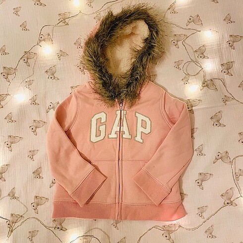 GAP KIZ ÇOCUK SWEATSHİRT KÜRKLÜ