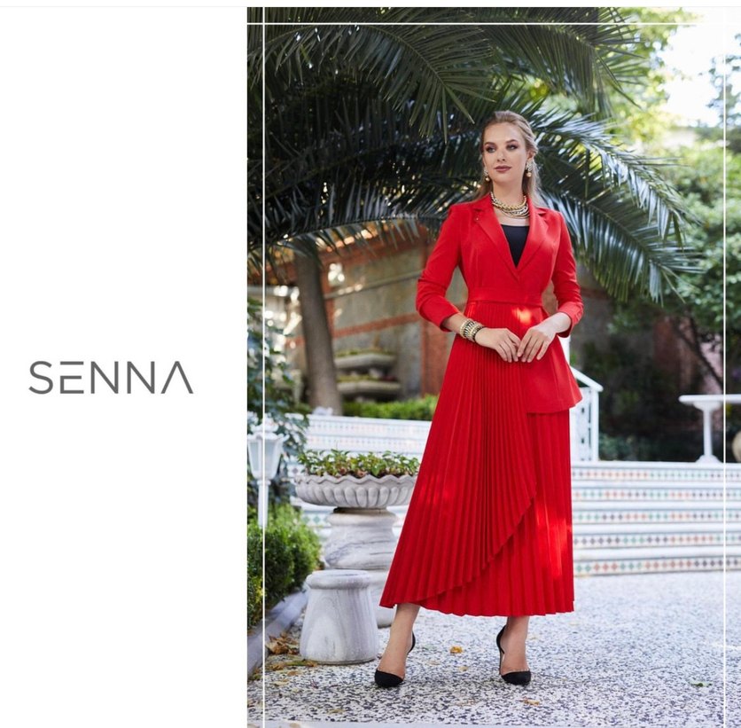 Beyaz Pileli Kadın Etek - Görsel 2