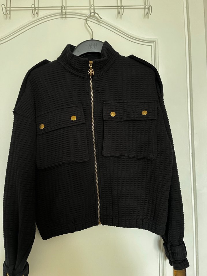 Siyah Kısa Kadın Ceket - Görsel 3