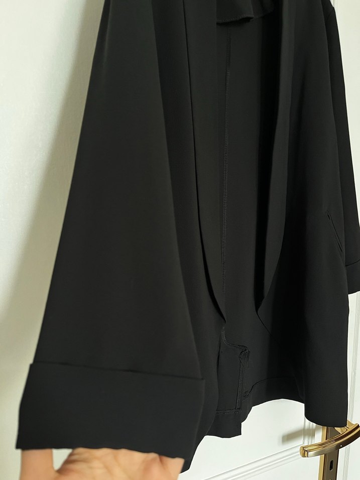 Siyah Uzun Kadın Blazer Ceket - Görsel 4