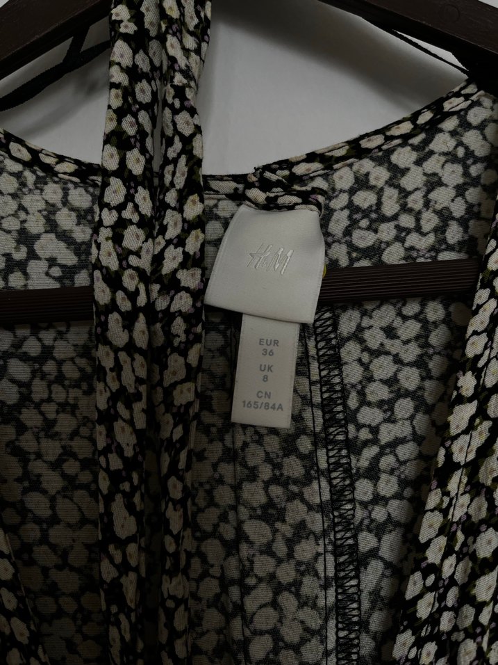 V Yaka Uzun Kollu Elbise - Görsel 3