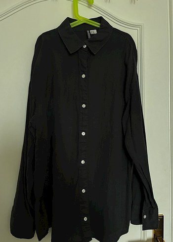 Gri Denim Kadın Gömlek - Görsel 4