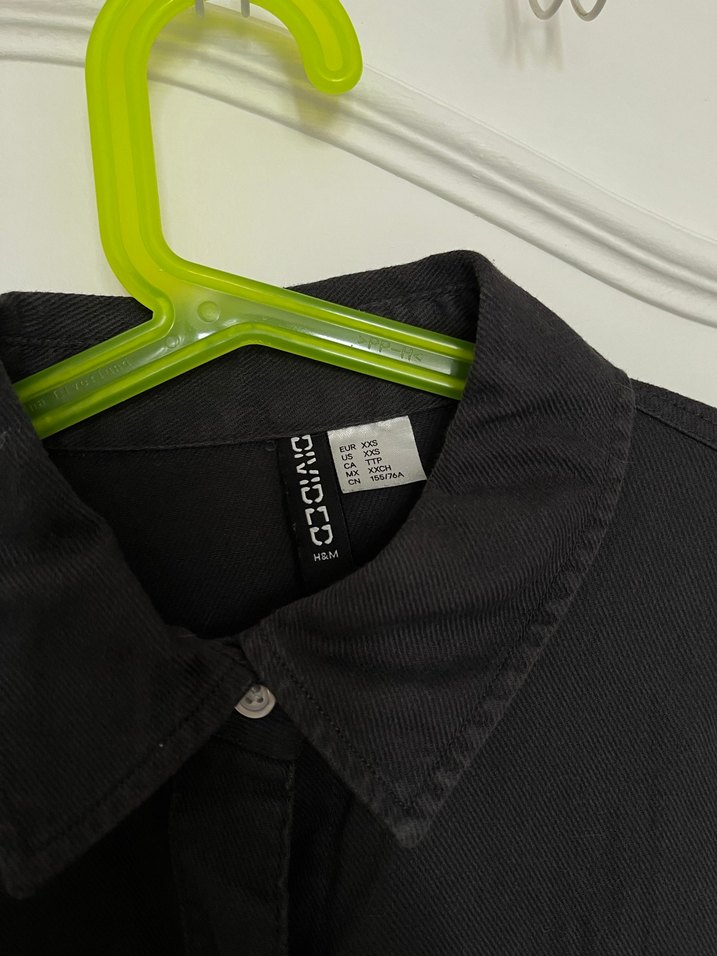 Gri Denim Kadın Gömlek - Görsel 3