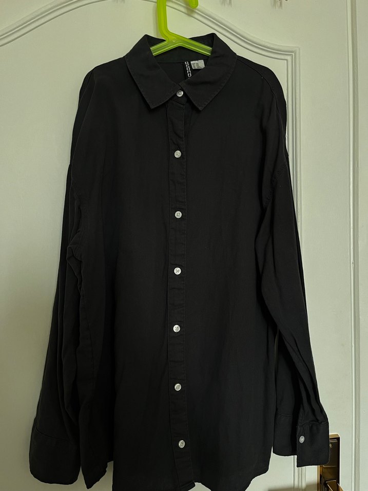 Gri Denim Kadın Gömlek - Görsel 4