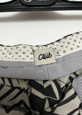 Desenli Siyah Kadın Pantolon - Görsel 5