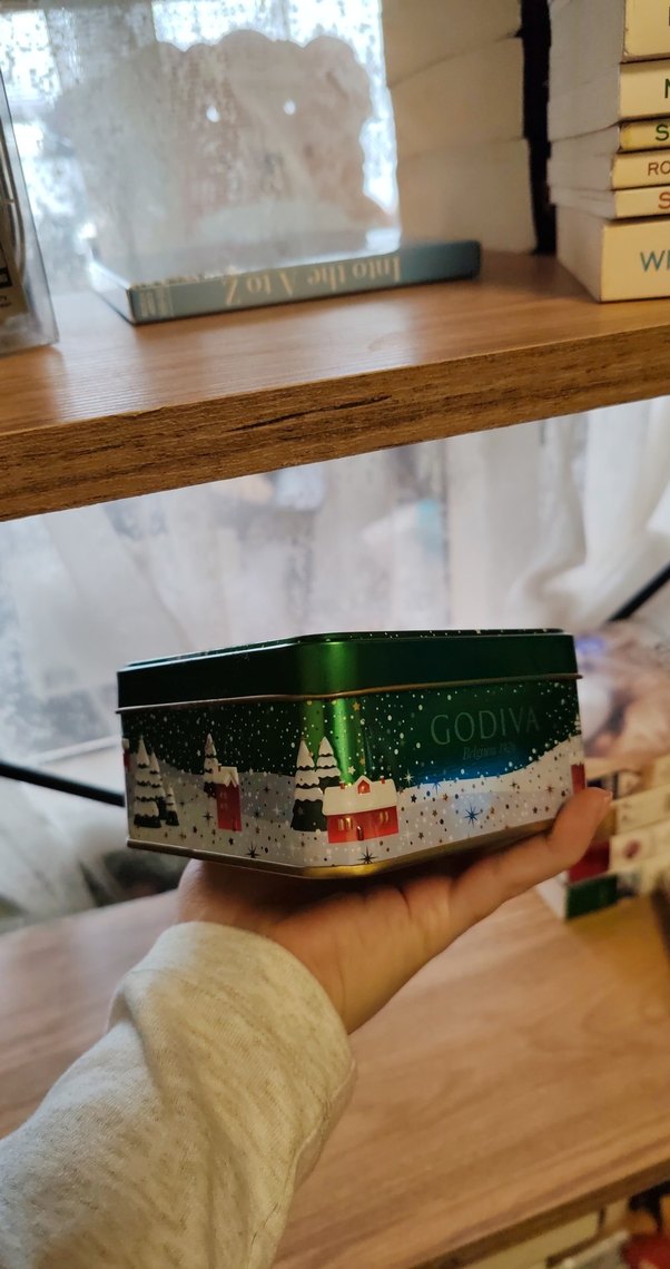 Godiva Parlak Yeşil Demir Kutu - Görsel 3