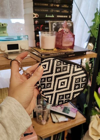 Bohem Püsküllü Kadın Anahtarlık çanta - Görsel 2