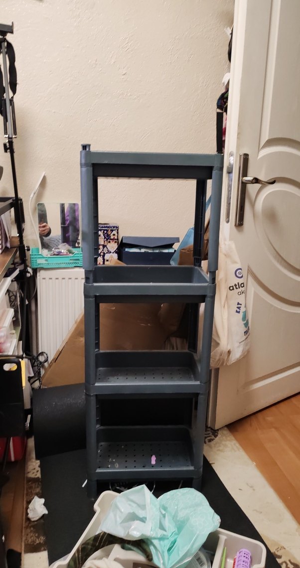 Gri Çok Katlı Dolap Düzenleyici - Görsel 2