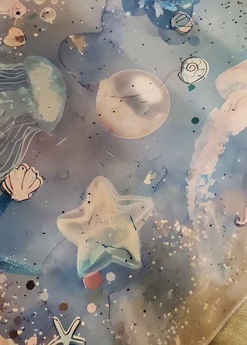 Koyu Mavi Bohem Desenli Mousepad 88x40 - Görsel 3