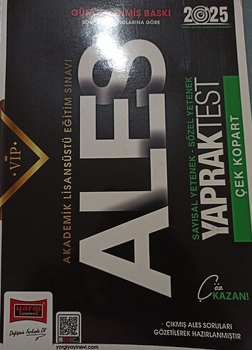 ALES Yaprak Test Kitabı 