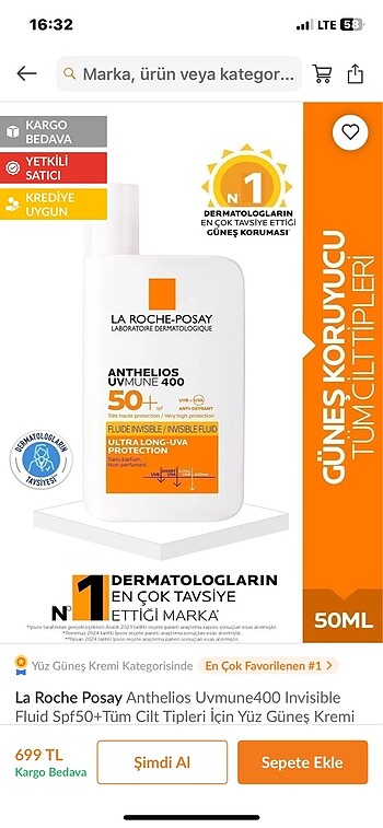 La Roche Posay Anthelios UVmune400