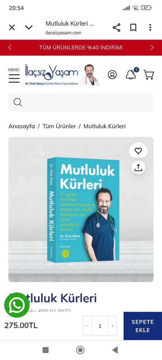 Dr. Ümit Aktaş'ın Bitkisel Kürlerle İlaçsız Tedavi Kitabı - Görsel 2
