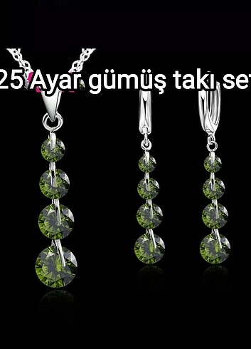 925 ayar gümüş takı seti 