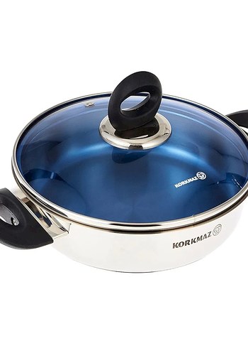 Korkmaz 24 cm büyük çelik tencere - Görsel 2