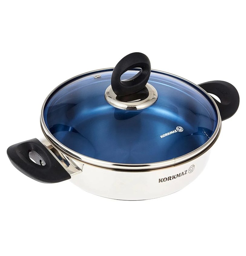 Korkmaz 24 cm büyük çelik tencere - Görsel 2