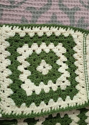 Yeşil krem motif el örgüsü  eldiven sıfır ürün - Görsel 4