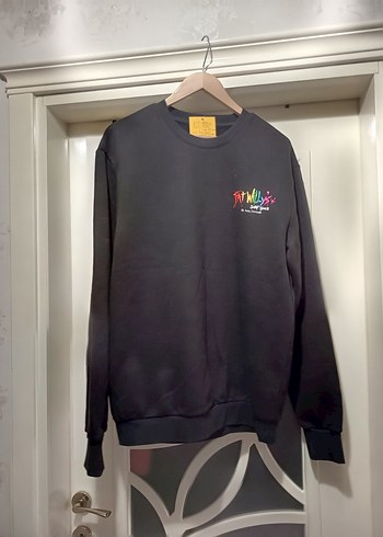 ABD Ünlü Retro markası sıfır Fat Willy's Siyah unisex Sweatshirt - Görsel 2