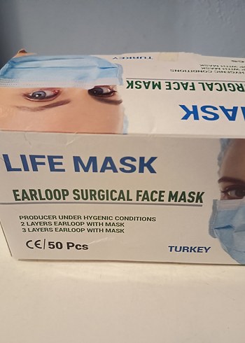 Cerrahi Kulak Askılı Maske 50'li - Görsel 3