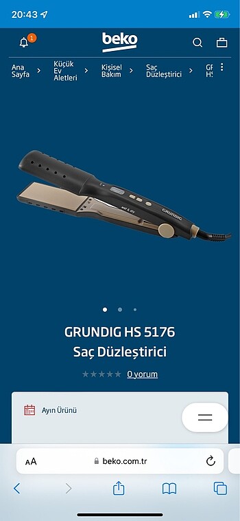 Grundig saç düzleştirici