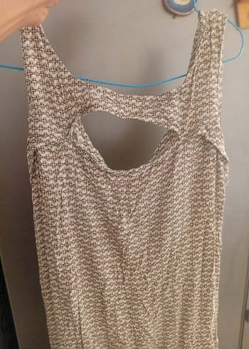 Bej Keten Bohem Tarz Uzun Tulum - Görsel 2