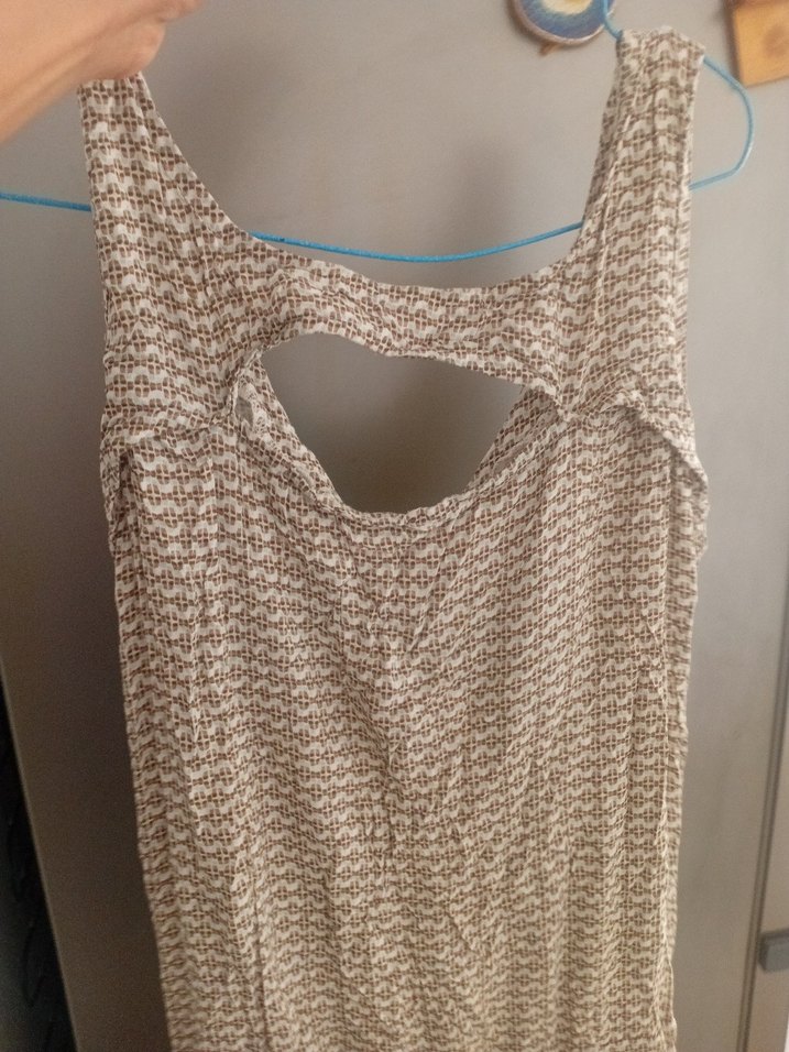 Bej Keten Bohem Tarz Uzun Tulum - Görsel 2