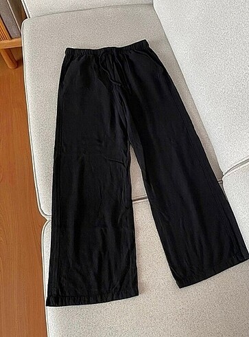 xs Beden Stradivarius siyah keten pantolon