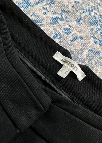 Koton Koton siyah petek kumaş pantolon